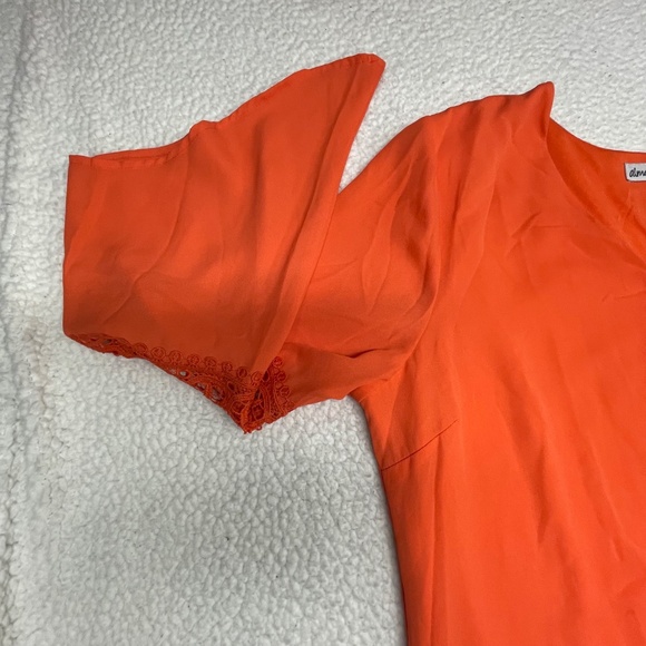 Women’s XL Almost Famous Orange Bell Sleeve Top - Picture 5 of 15